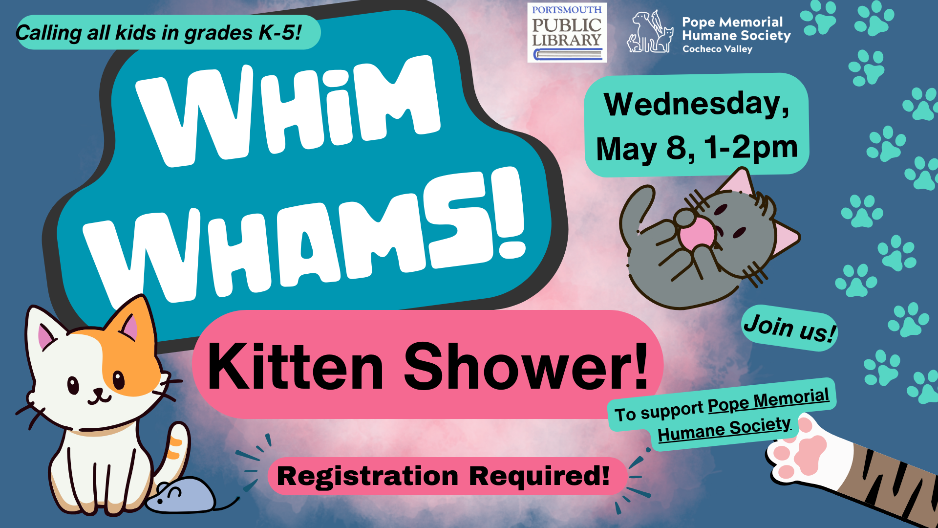 Whim Whams Kitten Shower!