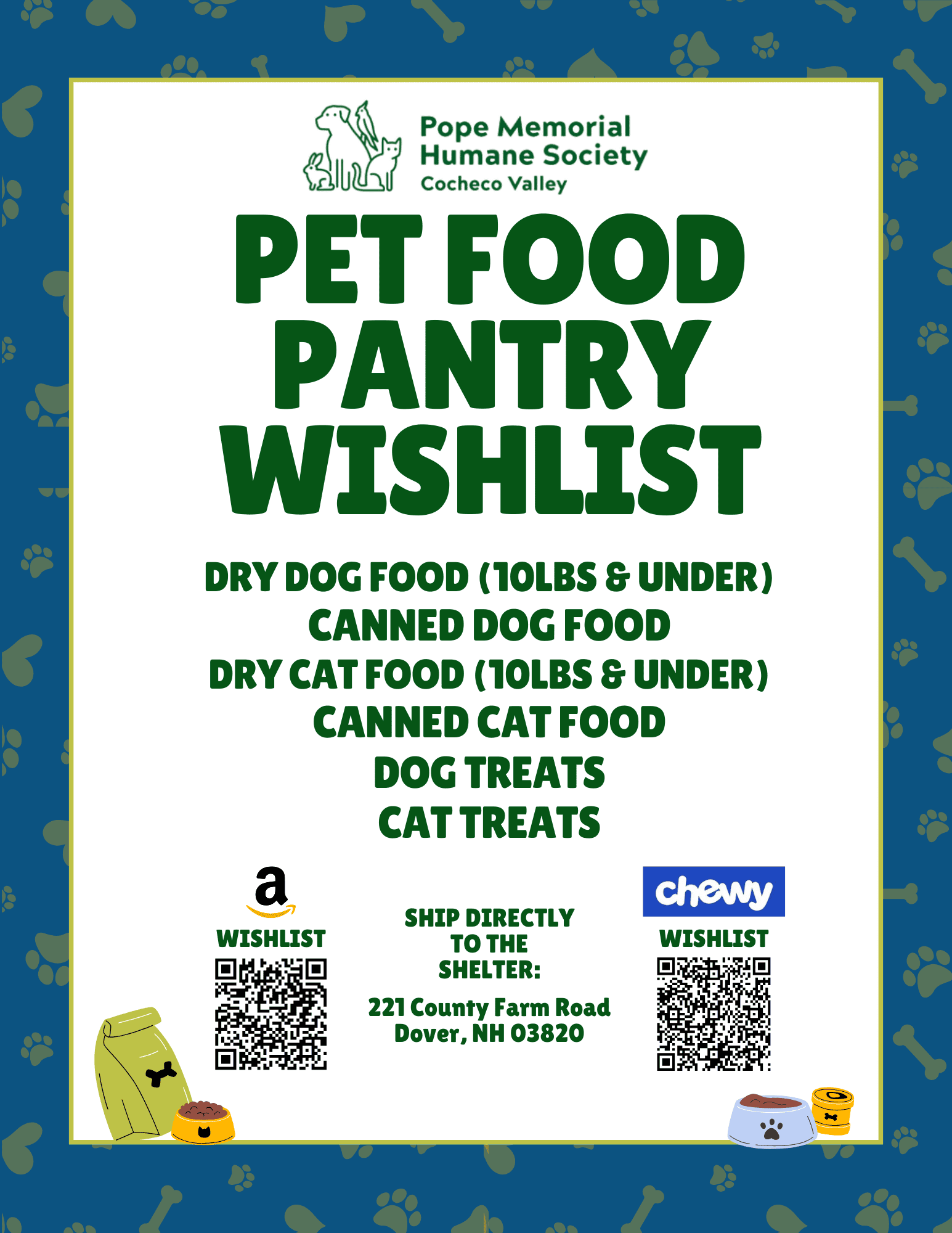 Pet food pantry drive